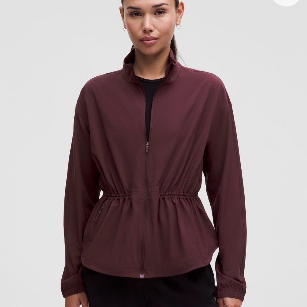 Lululemon UV-Protective Cinch-Waist Running Jacket. XS. Color: Goodnight Plum